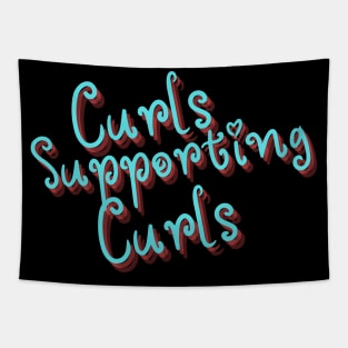 Curls Supporting Curls v7 Tapestry