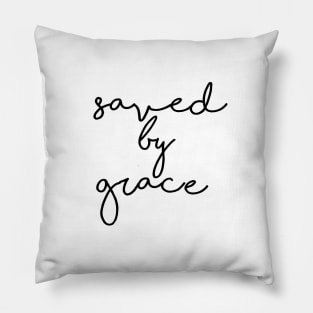 Saved By Grace Christian Design Pillow