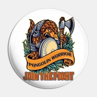 Pangolin Warrior Pin