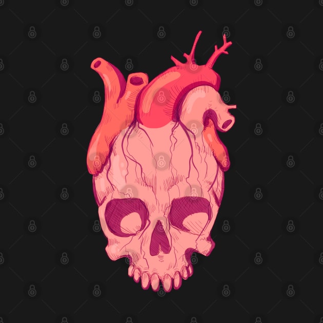 Heart Skull by LVBart