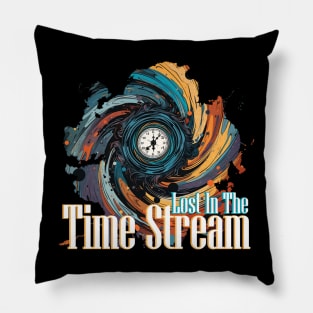 Lost in the Time Stream Pillow