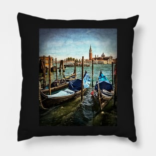 Gondolas At Rest Pillow