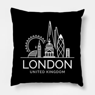 London United Kingdom City Skyline Pillow