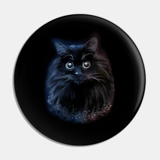 Black Kitty Pin