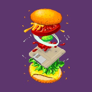 Four-Byte Burger, Transparent Background 2 T-Shirt