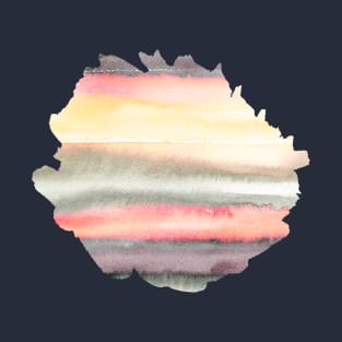 Gradient Watercolor Coral mauve T-Shirt