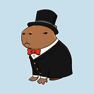 Gentleman Capybara Groom T-Shirt