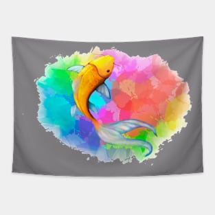 Colorful Fish Tapestry