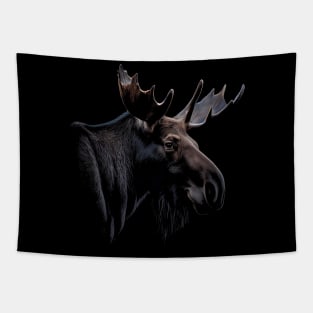 Majestic Moose Stunning Portrait Tapestry