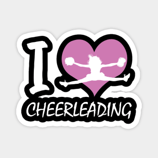 I love Cheerleading Cheerleader Magnet