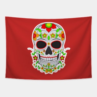 Day of The Dead Illustration Tapestry