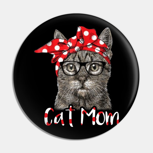 Funny Cat Mom T-Shirt for Cat Lovers Mothers Day Gift Idea Pin by Simpsonfft