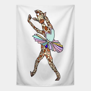 Giraffe Ballerina Tutu Tapestry