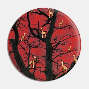 giraffes on the tree Pin