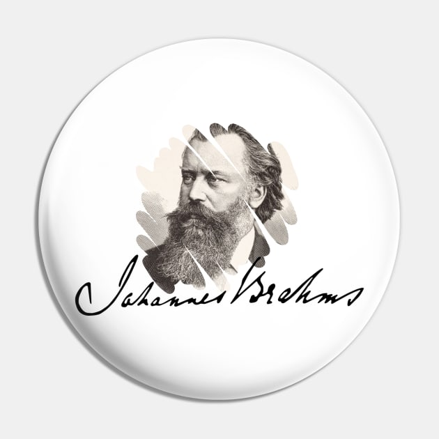 Johannes Brahms Pin by ClassicalMusicians