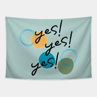 Yes Abstract Minimalistic Design Tapestry