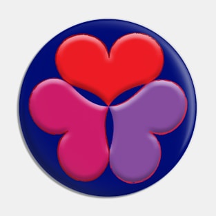 3 Hearts Pin