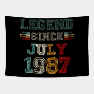 36 Years Old Legend Since July 1987 36th Birthday Tapestry