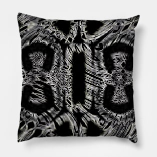 Chain Mail Pattern in Grey Pillow