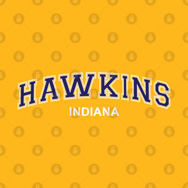 Stranger Things - Hawkins, Indiana - Varsity Style by Dopamine Creative