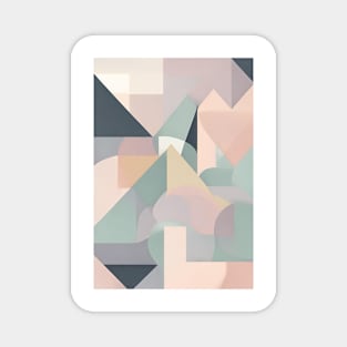 Pastel Geometric Bliss Magnet