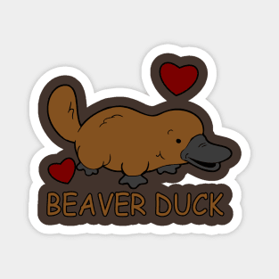 Beaver Duck (Platypus Humour) Magnet