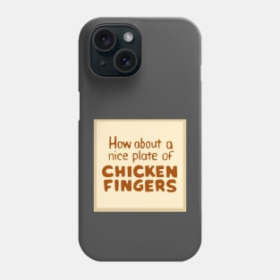 Luke's Diner - How About a Nice Plate of Chicken Fingers Phone Case