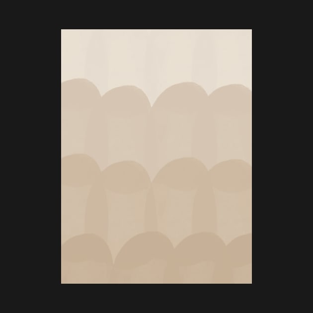 Ombre beige waves pattern by VectoryBelle