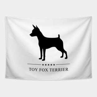 Toy Fox Terrier Black Silhouette Tapestry