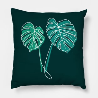 Monstera Leaf Pillow