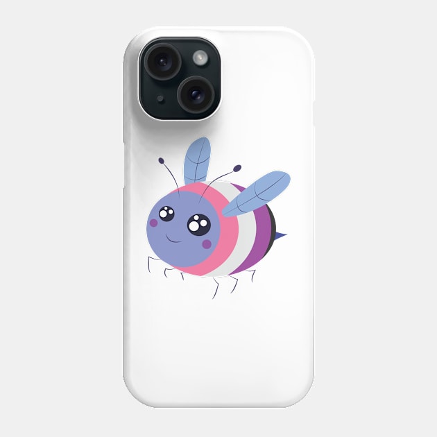 Genderfluid Pride Bee Phone Case by plotDriving-NPC