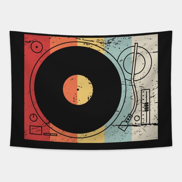 Retro 70s Record Player Tapestry by MeatMan