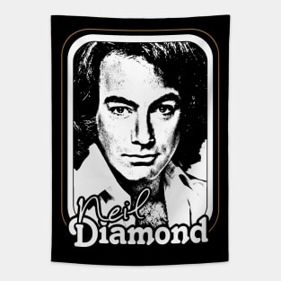 Neil Diamond /// Retro 1970s Fan Design Tapestry