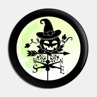 Halloween Pumpkin Silhouette Pin