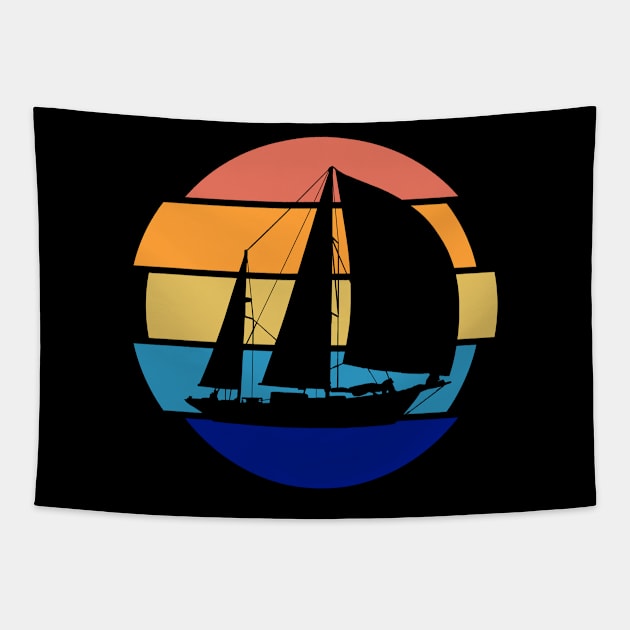 Sailing - Sailing Retro Tapestry by Kudostees