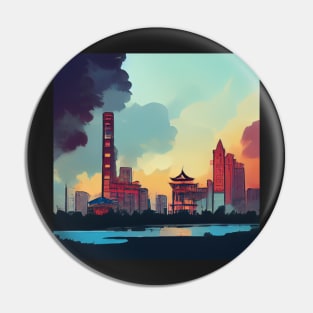 Wuhan | Comics style Pin