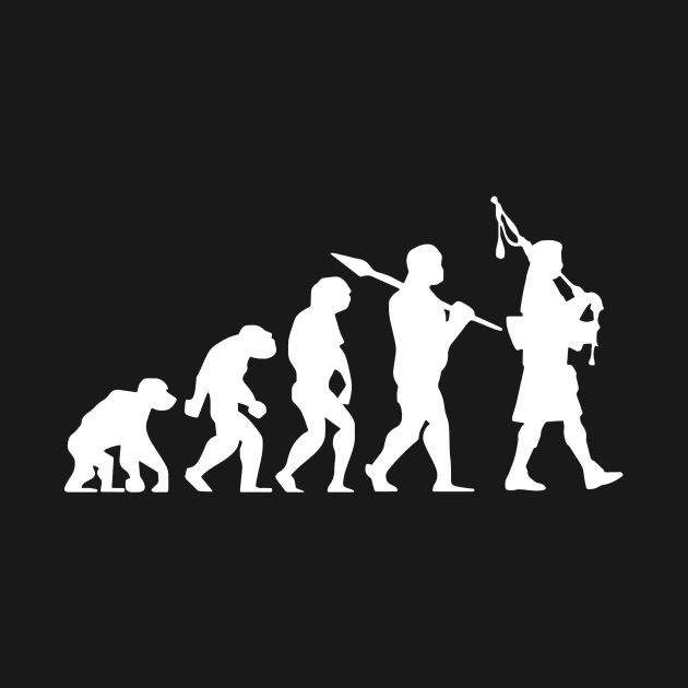 Evolution of a Scottish Bagpiper Logo Humour Funny by widapermata95