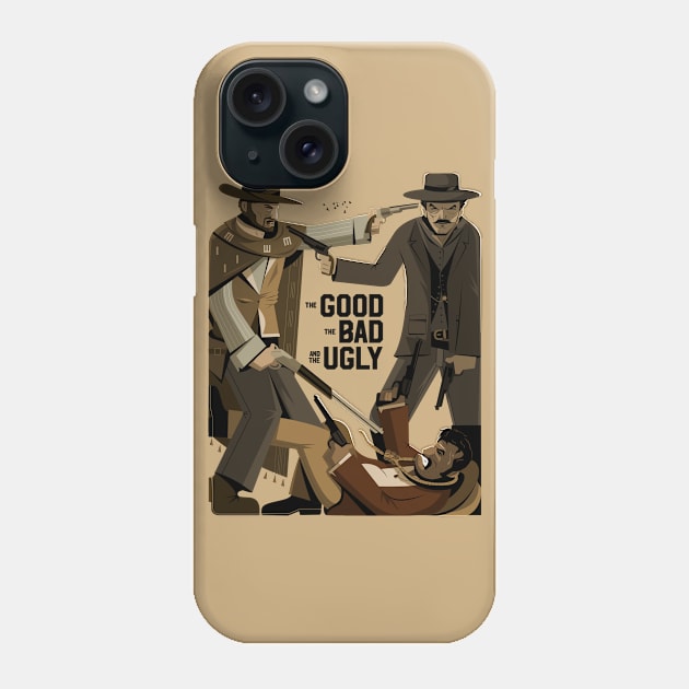 The Good The Bad and The Ugly Phone Case by rafaelkoff