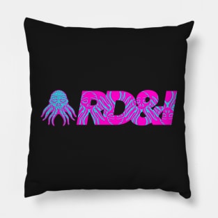 RD&I Skulltopus with text Pillow