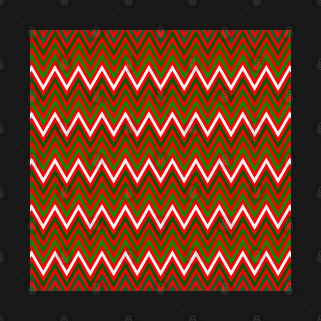 Christmas Chevron Pattern by Looly Elzayat