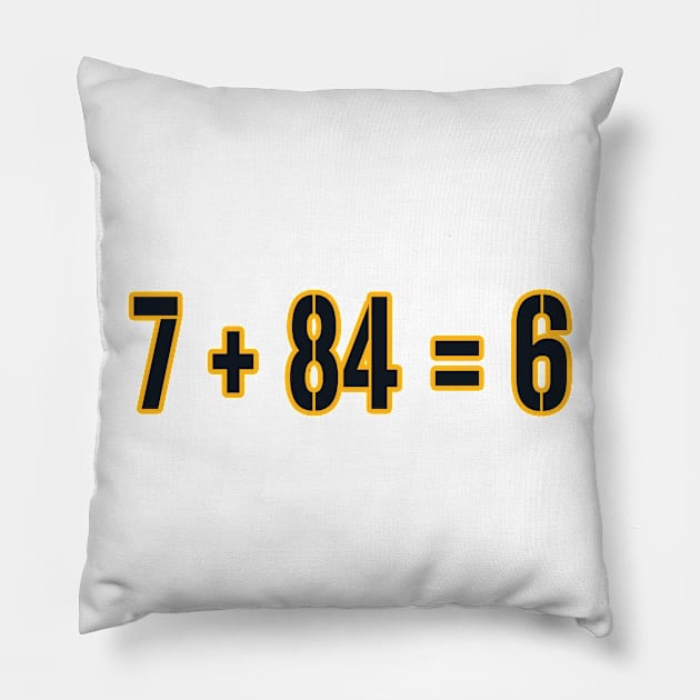 Pittsburgh Math! Pillow by OffesniveLine