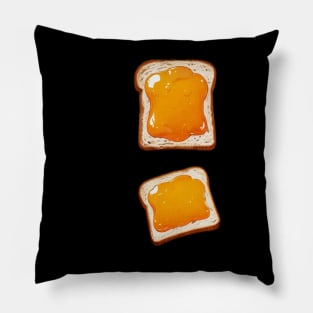 Orange Kawaii Yummy Sweet Vintage Toast Bread Sandwich Pillow