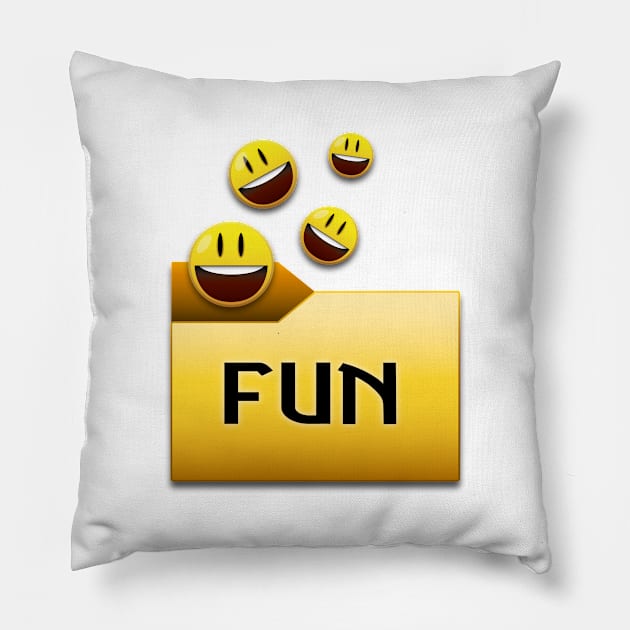 Funny folder Pillow by Lady_M