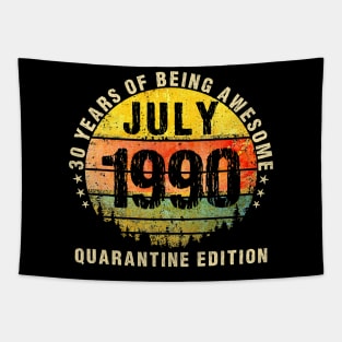 30 Years Being Awesome July 1990 Quarantine Edition Tapestry