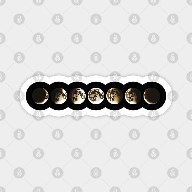 Moon Phases - Cool Astrology Gift For Men & Women Magnet by Art Like Wow Designs