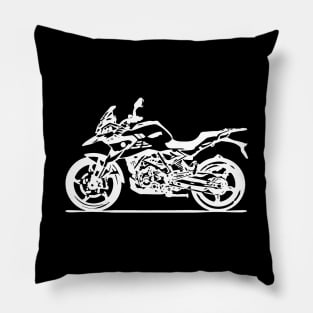 G 310 GS Bike White Sketch Art Pillow