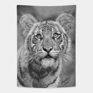 TIGER CUB Illustration Tapestry