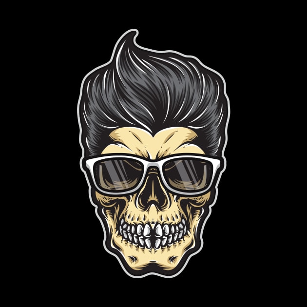 Rockabilly Skull by GermanStreetwear