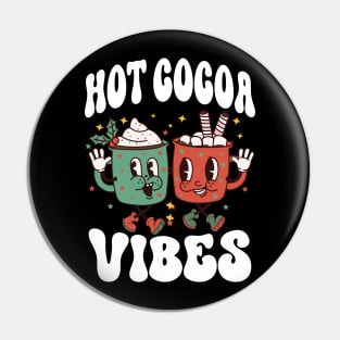 Hot Cocoa Vibes, Retro Winter Hot Chocolate Pin