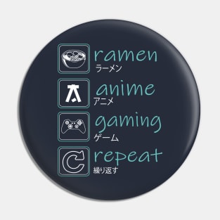 Anime and Gaming Routine Pin